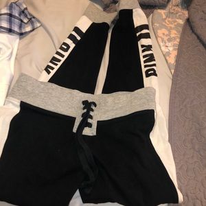 Set of leggings from pink